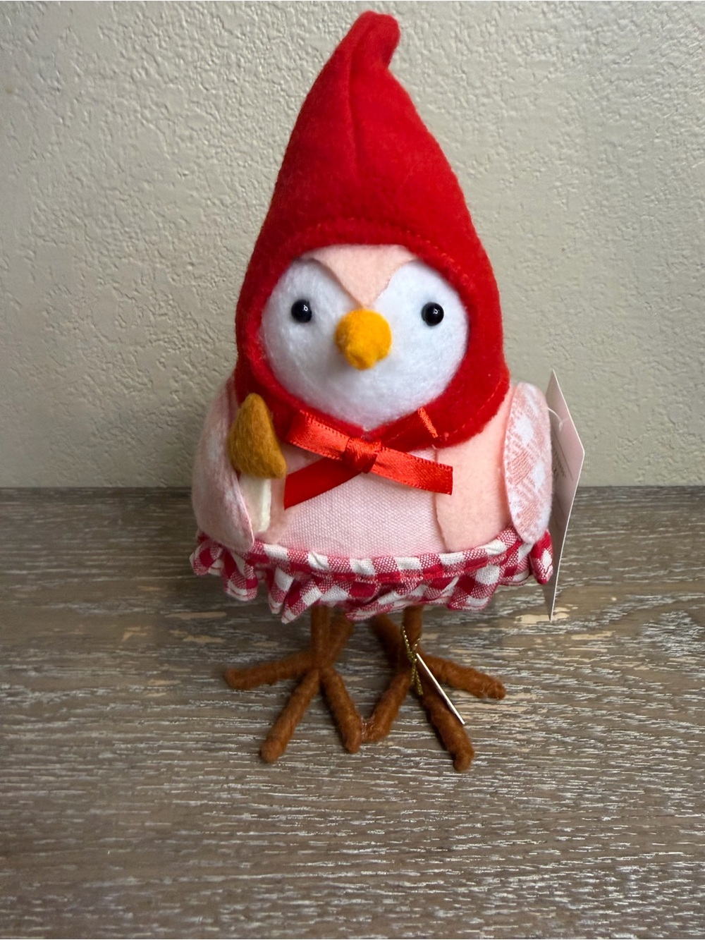 Christmas Featherly Friends™ 'Mokki' Fabric Bird Decor - Wondershop